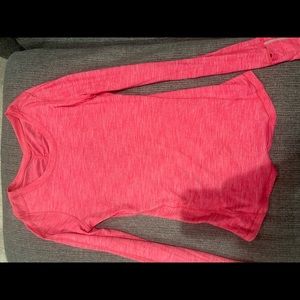 Lululemon pink/fuscia long sleeve shirt. Excellent condition.